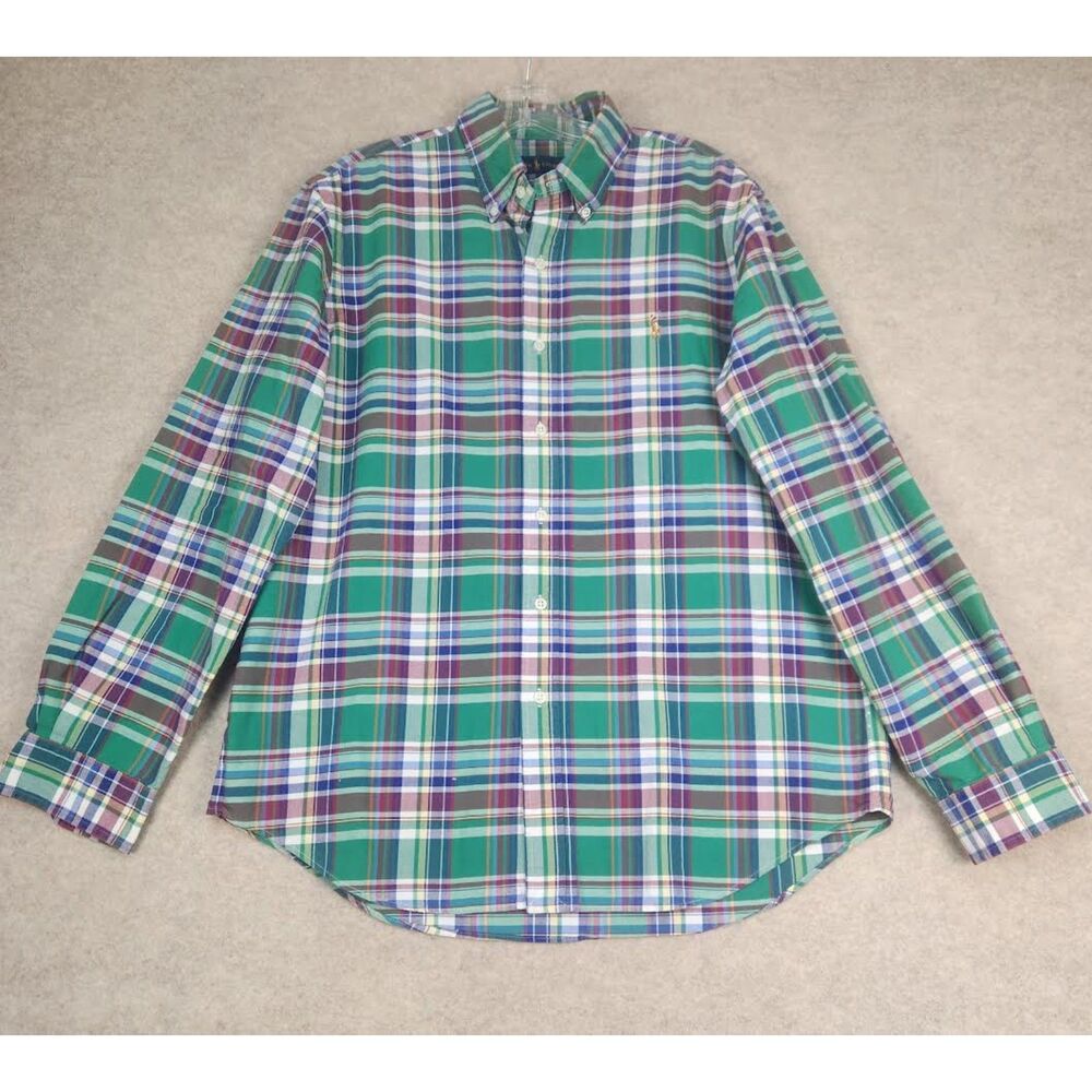 Ralph Lauren Men's Plaid Shirt Size Large